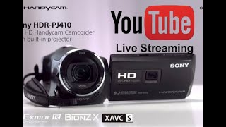 YouTube Live Streaming Setup Using Sony HDR PJ 410  Video Capture  V8 Soundcard  OBS Studio [upl. by Fogg]