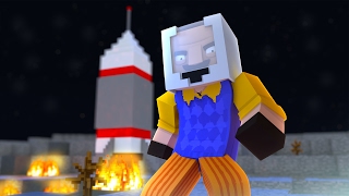 HE LIVES ON THE MOON Minecraft HELLO NEIGHBOR ROLEPLAY Minecraft Roleplay [upl. by Brucie]