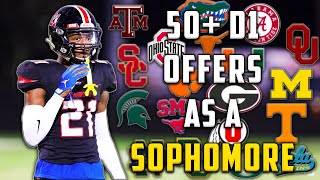 This SOPHOMORE Already Has 50 D1 OFFERS [upl. by Ellessig168]