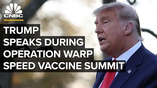 President Trump delivers remarks at Operation Warp Speed vaccine summit — 1282020 [upl. by Ap]