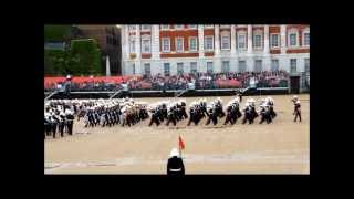 Massed Bands of HM Royal Marines Beating Retreat 2012 part 1 [upl. by Mazonson]