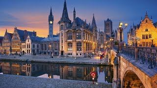 Ghent Belgiums coolest city 4K ultra HD  quotManhattan of the Middle Agesquot [upl. by Noirda]