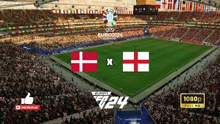 🇩🇰Dinamarca x Inglaterra🏴󠁧󠁢󠁥󠁮󠁧󠁿  Euro 2024  Grupo C 20062024  EAFC 24 [upl. by Leryt78]