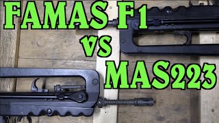 Features Full Auto FAMAS F1 vs Semiauto MAS 223 [upl. by Alcinia]