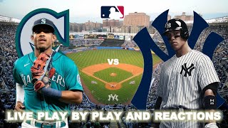 Seattle Mariners vs New York Yankees Live PlayByPlay amp Reactions [upl. by Drofla892]