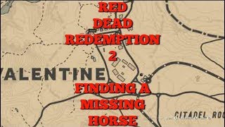 RDR2 Finding a Lost Horse [upl. by Hairehcaz]