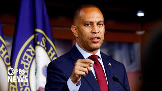 WATCH LIVE House Minority Leader Jeffries holds briefing as Congress issues Trump shooting report [upl. by Eesac]