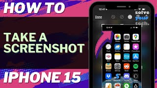 How to Screenshot on iPhone 15 [upl. by Egreog]