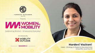 Hardevi Vazirani  Head Strategy amp Reg Devp Schaeffler APAC  Mobility Outlook  Women In Mobility [upl. by Hamlani]