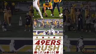 Zach Frazier puts LB in the ground on Goaline Touchdown shorts [upl. by Cyna]