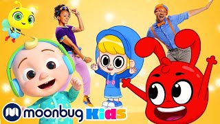 A Happy Place  Sing Along  Kids Songs amp Rhymes  Moonbug Literacy  Cartoons with Subtitles [upl. by Lilly]