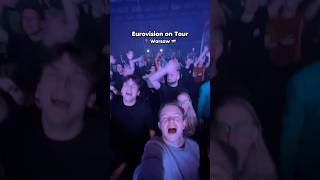 EUROVISION ON TOUR  📍 WARSAW  eurovision eurowizja poland [upl. by Michon726]