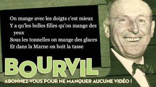 Bourvil  A Joinville le Pont  Paroles Lyrics [upl. by Atilem]