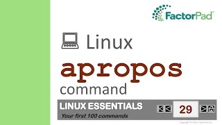 Linux apropos command summary with examples [upl. by Beltran]