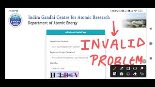 IGCAR ADMIT CARD INVALID PROBLEM  IGCAR NURSE PHARMACIST LAB TECH IGCAR NURSING OFFICER ADMIT CARD [upl. by Annadiana]