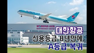 대한항공 신용등급 8년만에 A등급 복귀  아시아나 인수불발 효과 미미  KSG NEWS [upl. by Yliram]