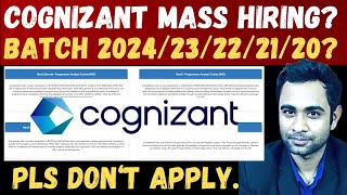 COGNIZANT Mass Hiring 202423222120   Cognizant GenC amp Genc Elevate [upl. by Paule147]