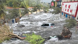 China is now hit by Super Typhoon Yagi In Hainan winds of 234 kmh destroy cities and villages [upl. by Heringer]