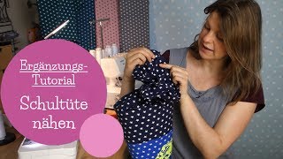 Schultüte nähen  unsichtbare Innennaht  DIY Nähanleitung  Ergänzung  mommymade [upl. by Triny]