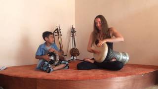 Raquy and 10 Year Old Darbuka Prodigy Sercan [upl. by Franzen]