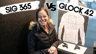 SIG 365 VS GLOCK 42  Comparing two popular concealed carry guns [upl. by Arammat]