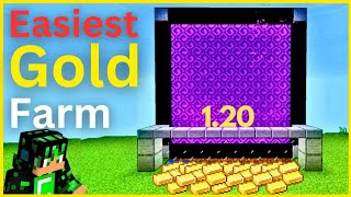 Easiest Gold Farm Super fast  how to make gold farm in minecraft  easy gold farm [upl. by Gardener307]