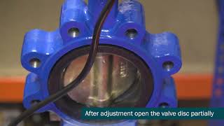 Butterfly Valve Quarter Turn Actuator Electric Travel Limit Cam Switch Setting  Hattersley [upl. by Baxter]