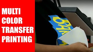 Plastisol Heat Transfer Printing MultiColorOn Demand TShirt Printing Method For ECommerce Seller [upl. by Saylor]