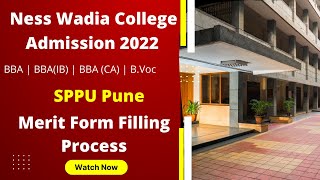 Ness Wadia College Admission 2022  SPPU Pune Admission 2022 [upl. by Arlan]