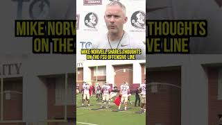 Mike Norvell discusses FSU Offensive Line Ahead of Charleston Southern Game FSUFootball FSU [upl. by Noryahs]