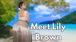 Meet Lily Brown  Curvy Model  Wiki  Bio Fashion And Body Positivity [upl. by Suiddaht]