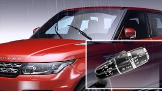 How to use the windscreen wipers  Range Rover Sport 2013 [upl. by Heilner]