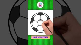 ⚽ Diversão desenhe uma bola de futebol  desenho fácil para crianças [upl. by O'Donnell680]