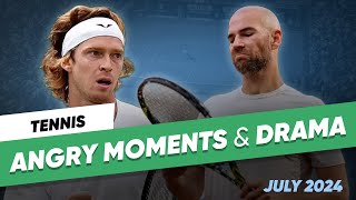 Tennis Angry Moments amp Drama  July 2024 [upl. by Emanuela539]