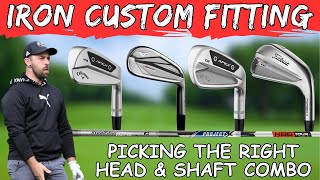 Full Iron Custom Fitting  Picking The Right Head amp Shaft Combo [upl. by Aryaz]