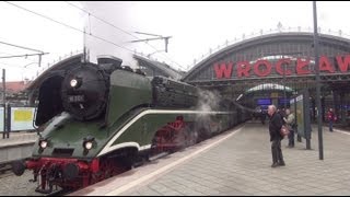 Mit der schnellsten Dampflok der Welt 18 201 nach Wroclaw Breslau [upl. by Noirb45]