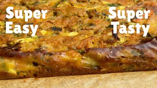 Zucchini Slice 💚 easy and healthy vegan recipes [upl. by Carlyn]