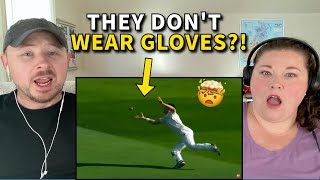 Americans React Best Catches in Cricket History  Barehanded 😳 [upl. by Downs]