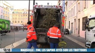 Marseille  fini les sapins sur les trottoirs [upl. by Haliled]