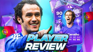 90 FANTASY FC HERO RICARDO CARVALHO SBC PLAYER REVIEW  FC 24 Ultimate Team [upl. by Nnave]