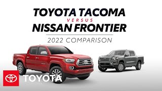 2022 Toyota Tacoma vs 2022 Nissan Frontier  Toyota [upl. by Anwadal]