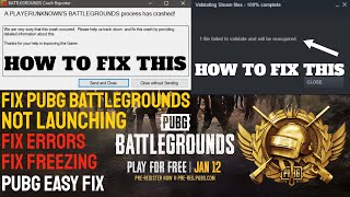 How To Fix PUBG battlegrounds Crashing Freezing amp Errors FOR ANY PC  JAN 17TH   ✅NEW UPDATE [upl. by Aleemaj]