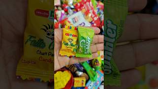 Bubbler bubble gum  Fruit chat candy Unwrapping ASMR triggers Relaxing candy ASMR shorts [upl. by Dloniger]