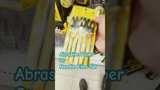 Needle Files Set 1525 QR or Abrasive Paper 2 QR [upl. by Nnylekoorb185]