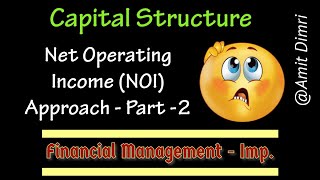 Capital Structure Theories  Net Operating Income NOI Approach bcom financialmanagement bba [upl. by Atrebla]