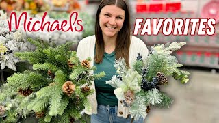 My FAVORITE florals from Michaels for making Christmas wreaths [upl. by Sexela777]