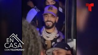 Anuel AA genera caos en Monte Hatillo con aparición sorpresa  Telemundo Entretenimiento [upl. by Eniamor816]