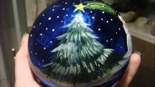 Ozdabianie bombek  Painting Christmas bulb [upl. by Trebmer]