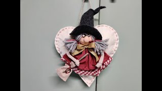 Befana sul cuore  cartamodello gratis [upl. by Ahoufe]