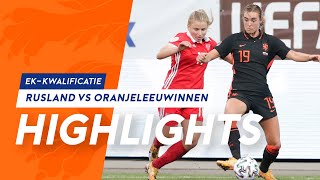 Highlights Rusland  OranjeLeeuwinnen 1892020 EKkwalificatie [upl. by Delogu]